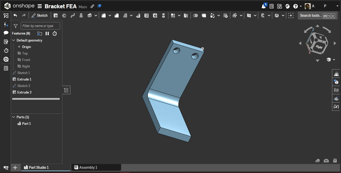 Bracket CAD Geometry